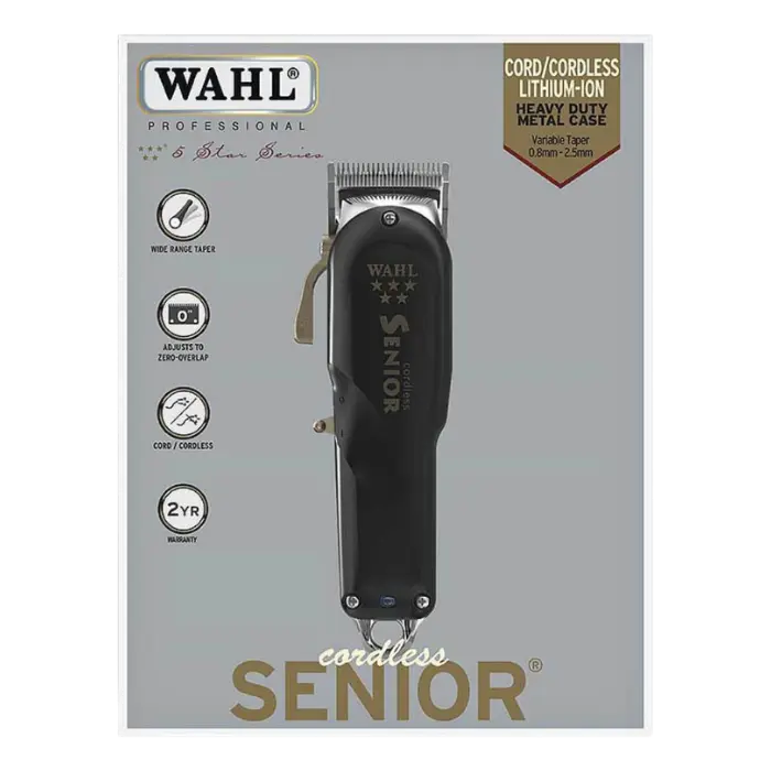 Cortadora de Cabello Wahl 5 Star Series Cordless Senior Inalámbrica Negra 8504-308 (2).webp