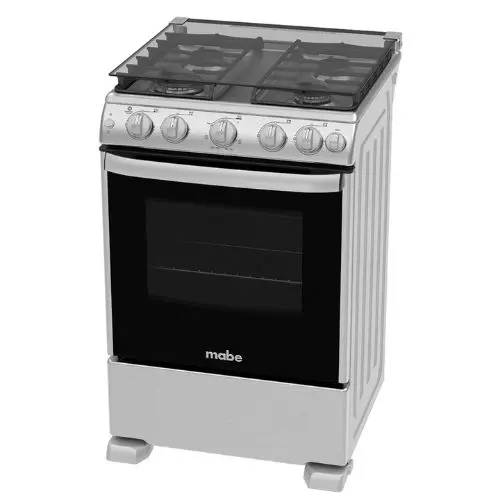 Cocina de Gas Mabe 24″ con Tapa de Vidrio Templado Acero Inoxidable EM6038CFIX0 (1).webp