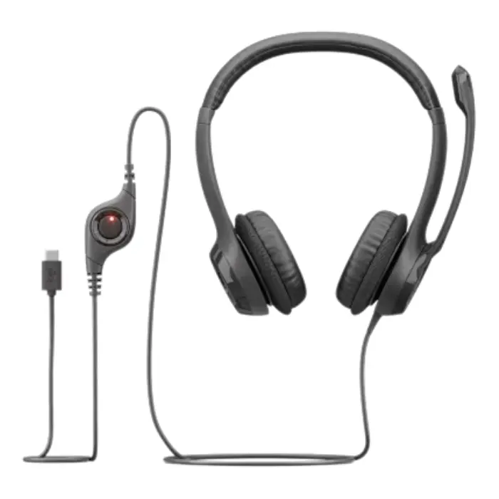 Headset Logitech H390 Alámbrico USB-A Negro 981-000014 (4).webp
