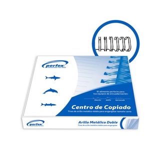 Arillo Metálico Perfex 9/16 Negro 55 Unidades p/120 hojas