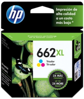 Cartucho de Tinta HP Tricolor 300Pgs para 2515-2516-3515-3516 #662Xl CZ106Al