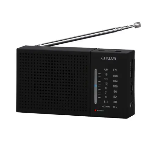 Radio Analógico Portátil Aiwa AWFML2 AM/FM Negro
