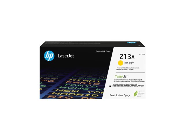 Cartucho de Tóner Amarillo HP LaserJet 213A W2132A