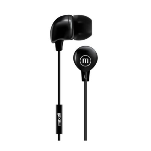 Audífonos Maxell Intrauditivo con Micrófono Negro 347945