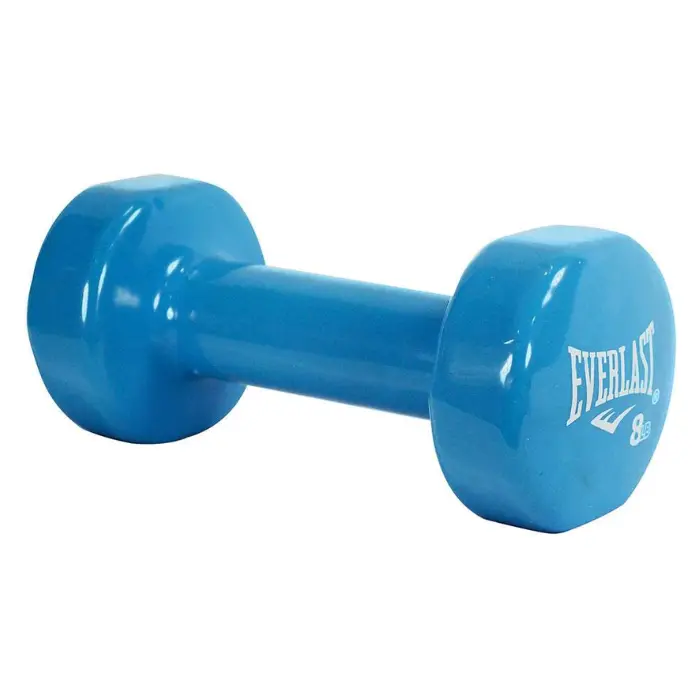 Mancuerna Everlast Revestidas en Vinyl 8 LB EVDD08
