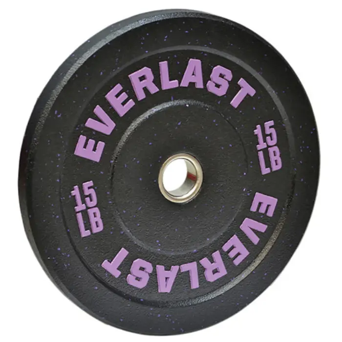 Bumper Plate Everlast Gris 15LB EVBP8R015