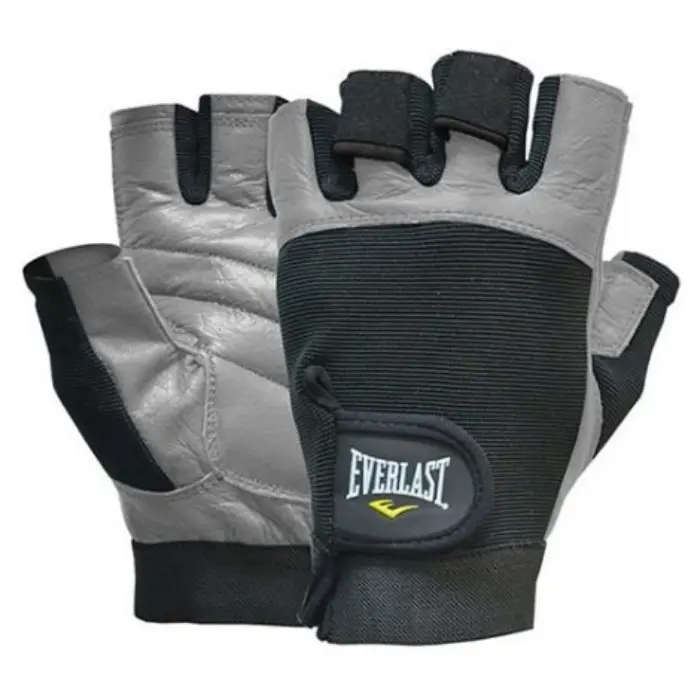 Guantes de Pesas Everlast Authority II Negro con Gris Talla XL EVWG7K8A52-XL
