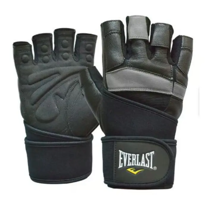 Guante de Pesas Everlast Arrow Negro con Gris Talla M EVWG7H642-M