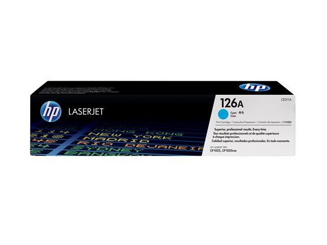 Cartucho de Tóner Cian HP LaserJet 126A CE311A