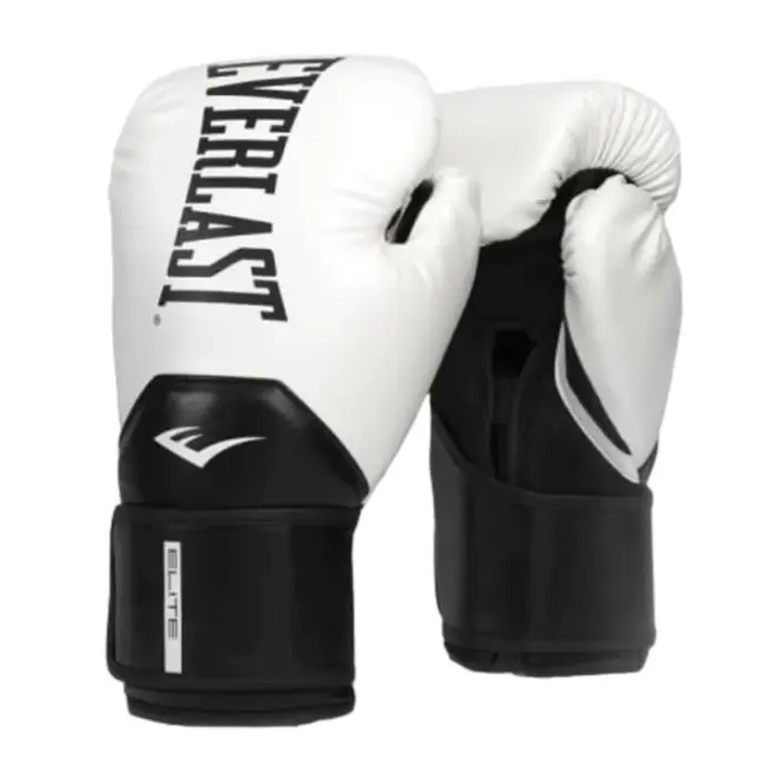 Guantes De Boxeo Everlast Elite 2 14 Oz Blanco con Negro P00003277