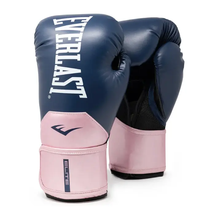 Guantes De Boxeo Everlast Elite 2 12 Oz Azul con Rosa P00SM3195-12