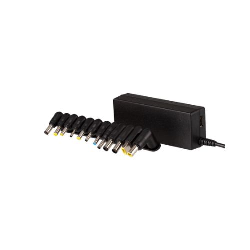 Adaptador de Corriente Universal Argom 90W Negro ARG-AC-0095