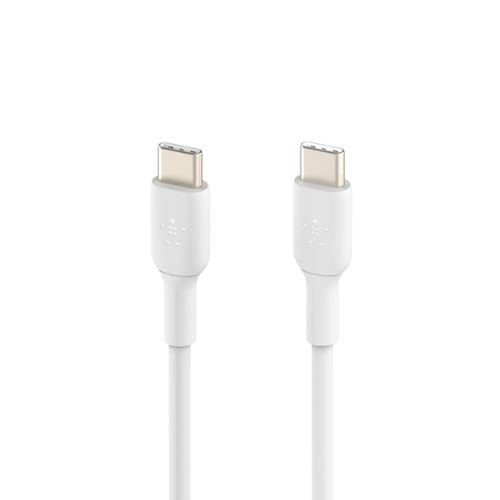 Cable Belkin USB-C Macho a USB-C Macho 1M Blanco CAB003bt1MWH