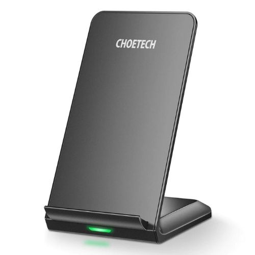 Cargador Inalámbrico Choetech 15W Carga Rápida Negro T524-F