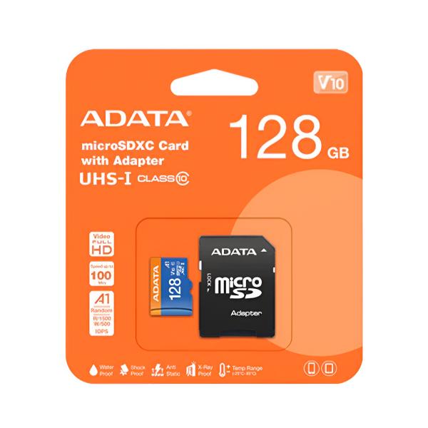 Memoria Adata Micro SD 128GB Clase 10 AUSDX128GUICL10A1-RA1