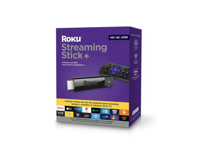 Dispositivo de Streaming Roku Streaming Stick+ 4K Negro 3810MX