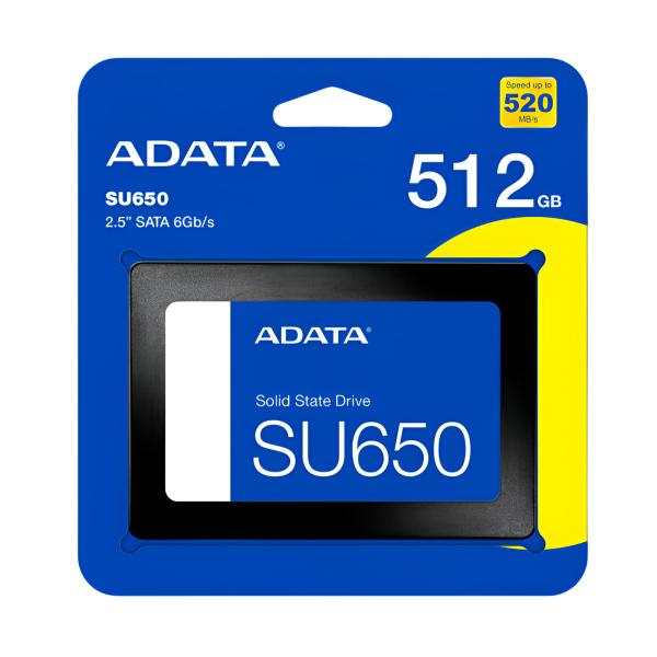 Disco Duro HD Interno Adata 512GB 2.5 Solido ASU650SS-512GT-R