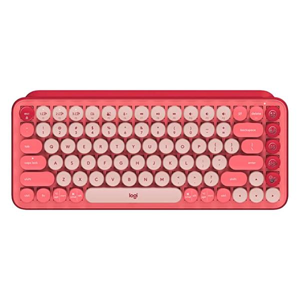 Teclado Inalámbricos Logitech Pop Keys With Emoji Keys HaertBreaker Rosa 920-010715