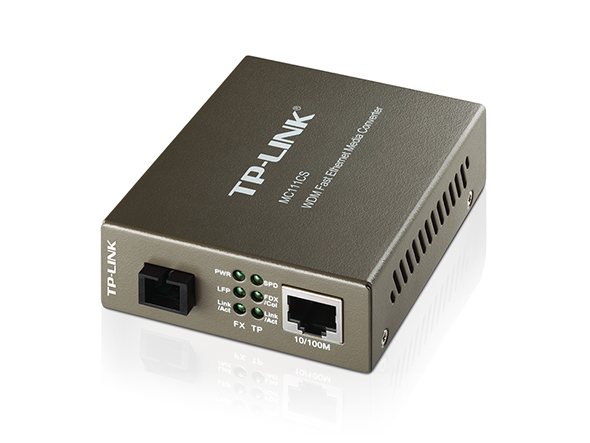 Adaptador TP Link Convertidor 10/100 MBPS WDM Multi Media MC111CS UN