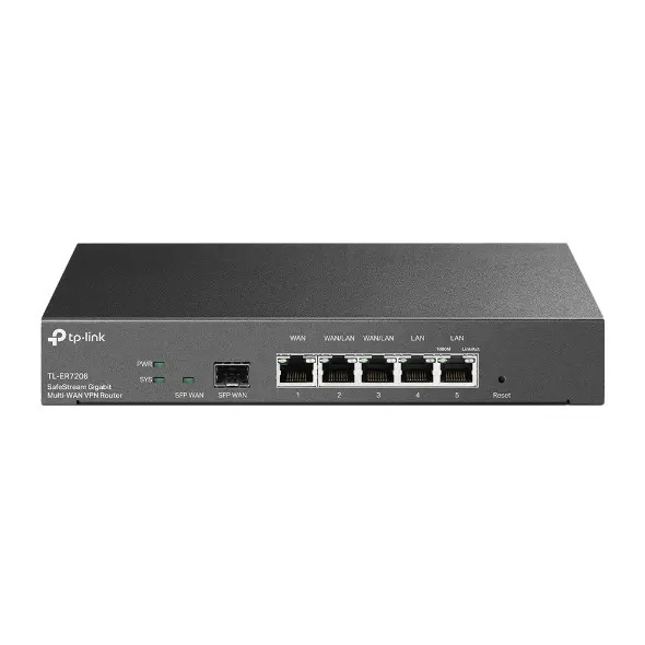 ROUTER TP LINK ER7206 UN OMADA GIGABIT VPN PUERTOS WAN/LAN WAN / LAN NEGRO