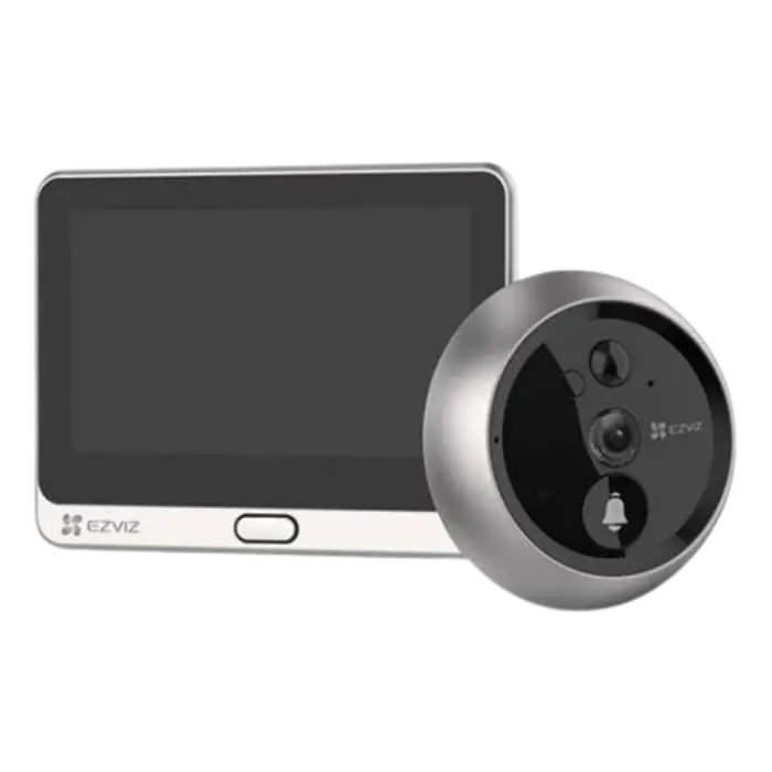 Video Portero con Mirilla EZVIZ DP2C 4.3″ 1080P Wi-Fi 155º Plateado CS-DP2C-A0-6E2WPFBS 318500030