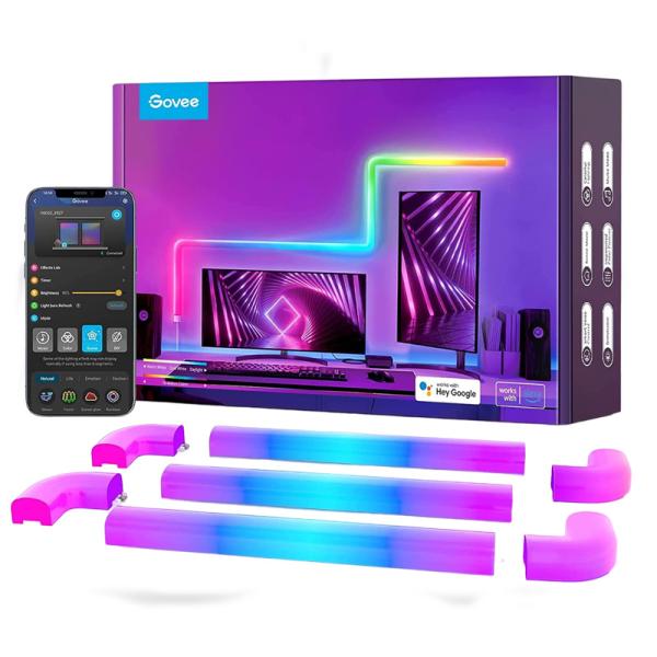 Luces LED de Pared Govee Gilde Wall Light H6062 RGB 8+4-Pack B6062102-OF-LA