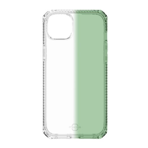 Estuche Itskins Spectrum R // Mood iPhone 15/iPhone 14 Transparente/Verde AP5N-SPMOD-LGRN