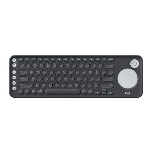 Teclado Membrana Logitech Smart TV K600 Inalámbrico Negro 920-008824