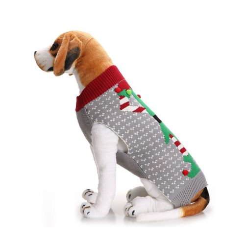Suéter de Navidad para Mascotas La Gotera Gris S B08G1