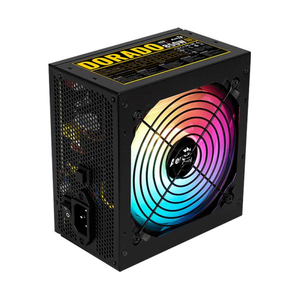 Fuente De Poder Aerocool Dorado 850W RGB 100-240VAC