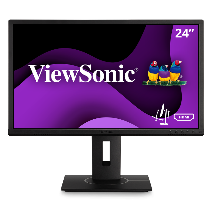 Monitor ViewSonic - LED-backlit LCD monitor - 23.6" - 1920 x 1080 - A-MVA - HDMI / DisplayPort / USB / VGA (DB-15) VG2440
