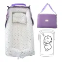 Cuna Portátil La Gotera Bolso Morada HC003B