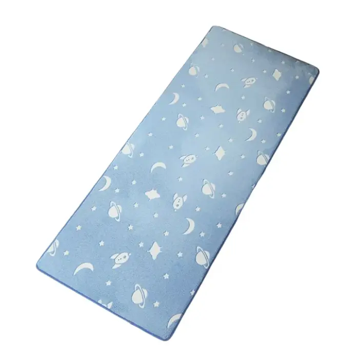 Alfombra La Gotera Brillante Celeste WSM10