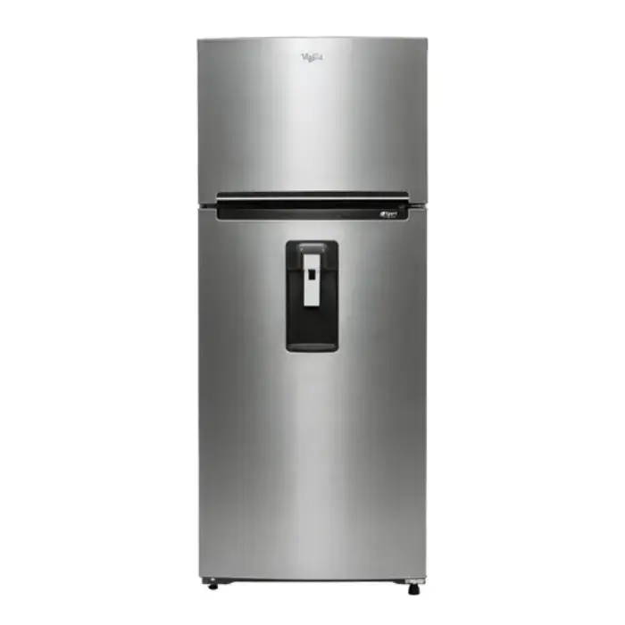 Refrigerador Whirlpool Top Mount 18p³ con Dispensador de Agua y Hielo Plateado WT1865A
