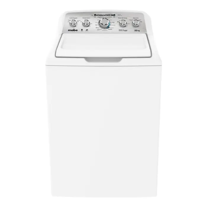 Lavadora Automática Mabe Aqua Saver Green 22kg Carga Superior Blanca LMA72215CBAB0