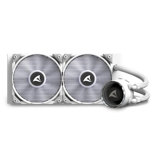 ENFRIAMIENTO LIQUIDO SHARKOON S80 WHITE RGB AIO 240MM 4044951038602 NUEVO
