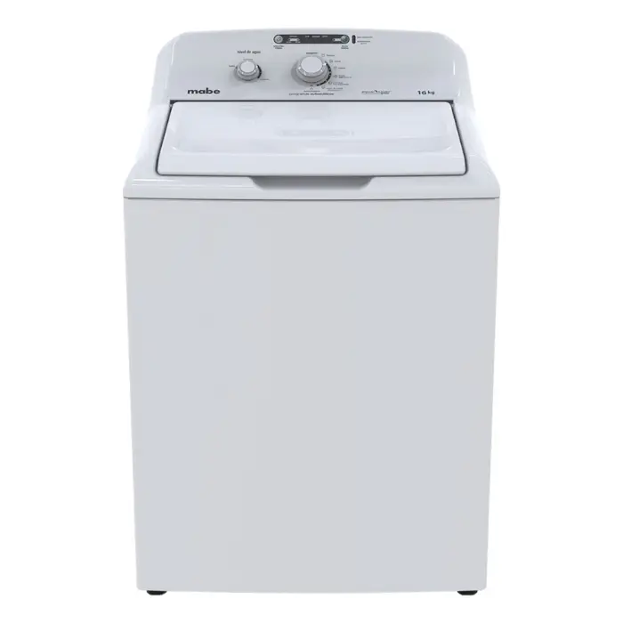 Lavadora Automática Mabe Aqua Saver Green 16kg Carga Superior Blanca LMA76102CBAB0