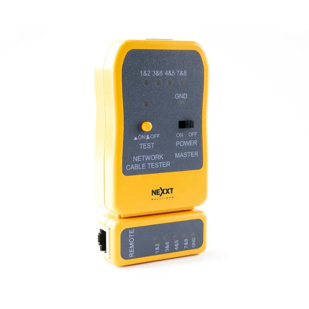 Probador para Cable de Red Nexxt Solutions Lan Tester Amarillo AW250NXT03