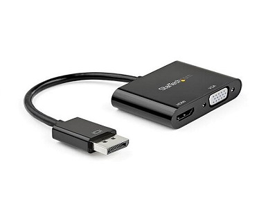 Adaptador DisplayPort a HDMI VGA StarTech.com HDMI 2.0 (4K 60Hz) o VGA 1080p DP2VGAHD20