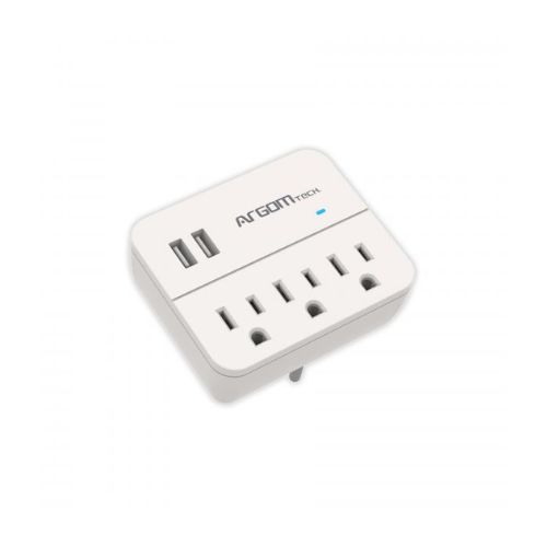 Regleta Argom 3 Outlet & 2 USB 110V ARG-AC-0266WT