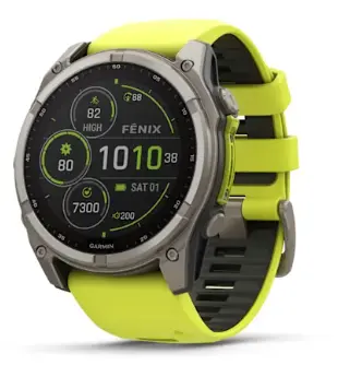 SmartWatch Garmin Fenix 8 Zafiro Solar 51mm Titanio Amarillo/Negro 010-02907-20