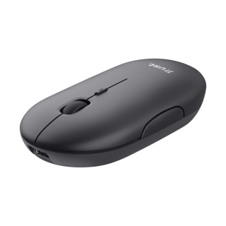 Trust mouse recargable inalambrico silenciosos olor negro - 24059