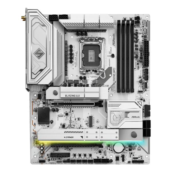 TARJETA MADRE ASROCK Z890 STEEL LEGEND WIFI LGA 1851 DDR5 4X M.2 + 8X SATA USB 3.2 WIFI 6E ETHERNET 2.5GB 1X PCIE 5.0 POLYCHROME