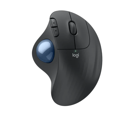 Logitech Ergo M575S Series - Mouse - Graphite+Blue Ball Bt 910-007031