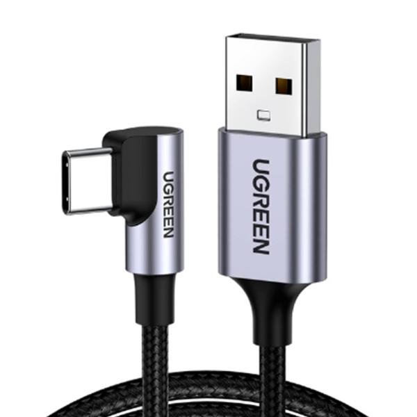 CABLE UGREEN US284 USB-A A USB-C ANGULO RECTO 2METROS 50942