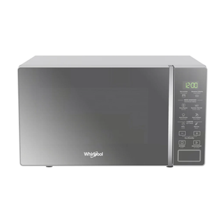 Whirlpool microondas 0.7 pies plateado acabado espejo WM1807D