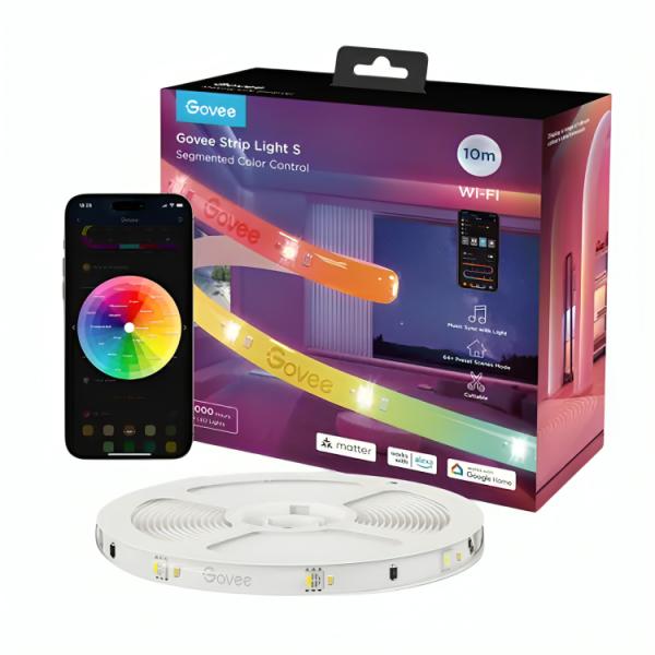 LUCES INTELIGENTES GOVEE H612C CON REVESTIMIENTO PROTECTOR 10 METROS H612CAD1