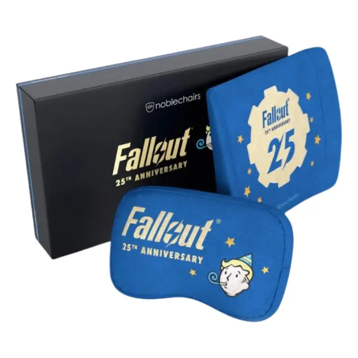 Juego de Almohadas Noblechairs FallOut Edition 25 Aniversario Azules NBL-SP-PST-019