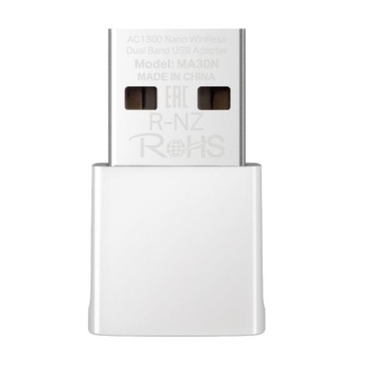 ADAPTADOR DE RED MERCUSYS MA30N(US) DUAL BAND USB 2.0 300 MBPS / 2.4 GHZ