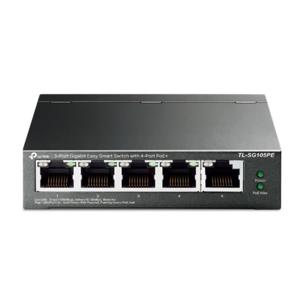 SWITCH TP LINK TL-SG105PE(UN) 5 PUERTOS RJ45 10/100/1000 MBPS